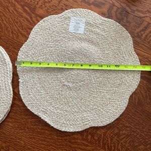 Set of 4 tan placemats by Madison studio